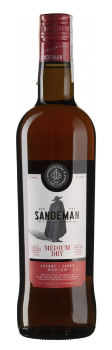 Вино Medium Dry Sandeman Jerez 0,75л 15,%